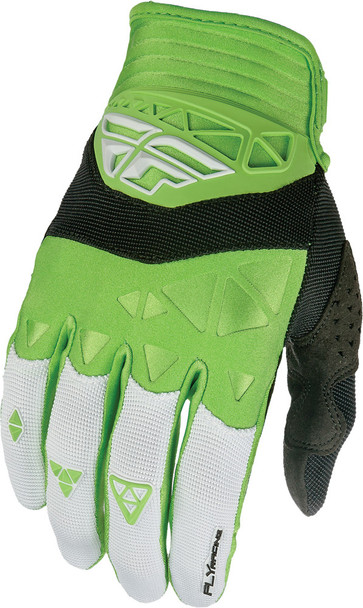 Fly Racing F-16 Gloves Green/White Sz 4 369-91504