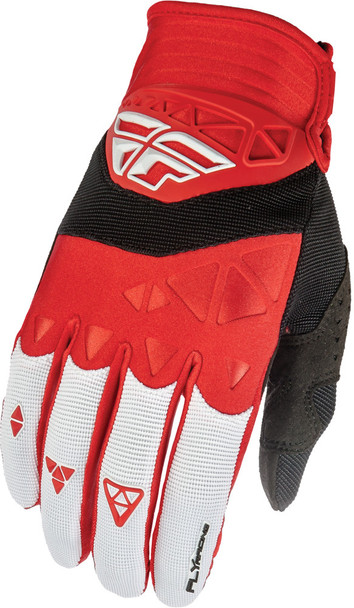 Fly Racing F-16 Gloves Red/White Sz 4 369-91204