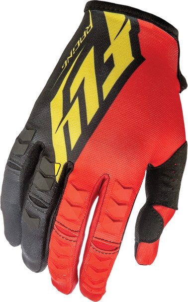 Fly Racing Kinetic Gloves Red/Black/Yellow Sz 8 369-41308