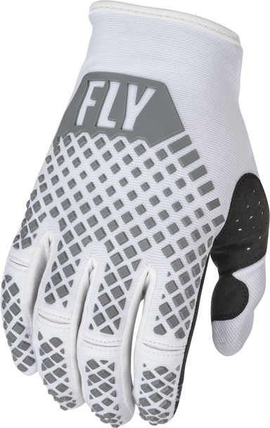 Fly Racing Kinetic Gloves White Lg 375-412L