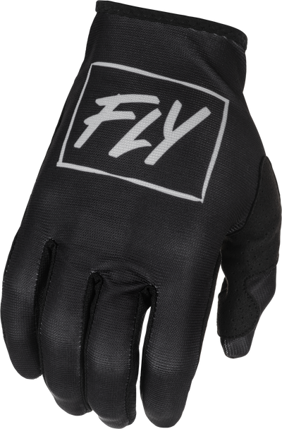 Fly Racing Lite Gloves Black/Grey Lg 375-710L