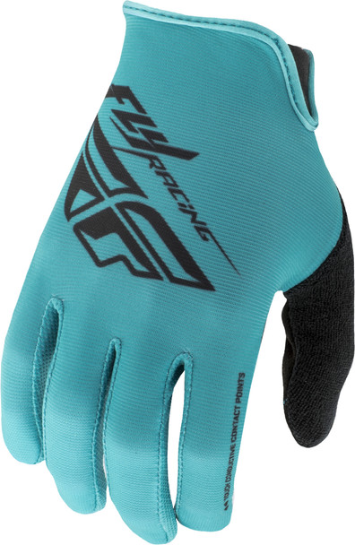 Fly Racing Media Gloves Teal/Black Sz 13 350-09713