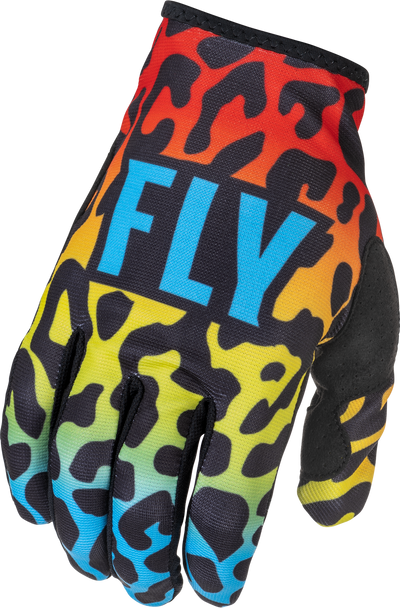 Fly Racing Youth Lite S.E. Exotic Gloves Red/Yellow/Blue Ym 375-715Ym