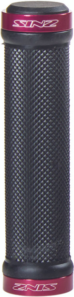 Sinz Lock-On Grips Black/Red 130Mm 214007