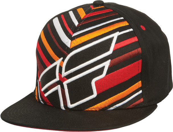 Fly Racing Tribe Hat Black/Red/Orange S/M 351-0279S