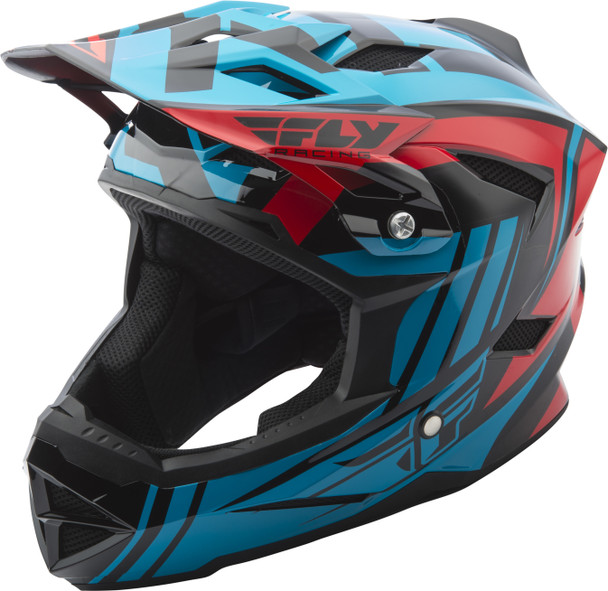 Fly Racing Default Helmet Teal/Red Ys 73-9163Ys