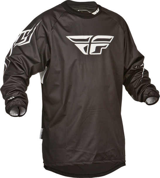 Fly Racing Windproof Technical Jersey Black 2X 367-8002X