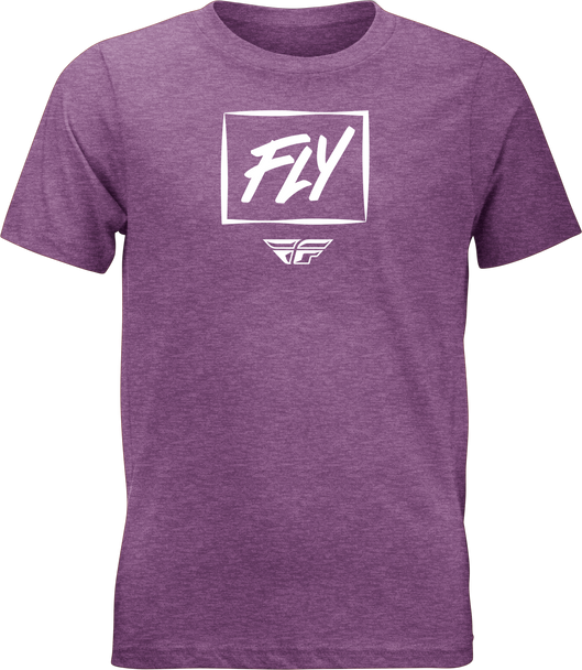 Fly Racing Youth Fly Zoom Tee Purple Heather Ys 356-0078Ys