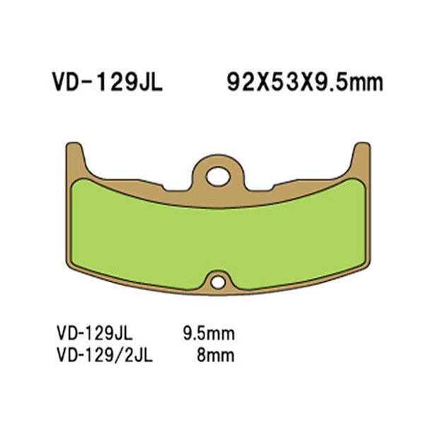 Vesrah Sintered Metal Brake Pads Vd-129/2Jl Vd-129/2Jl