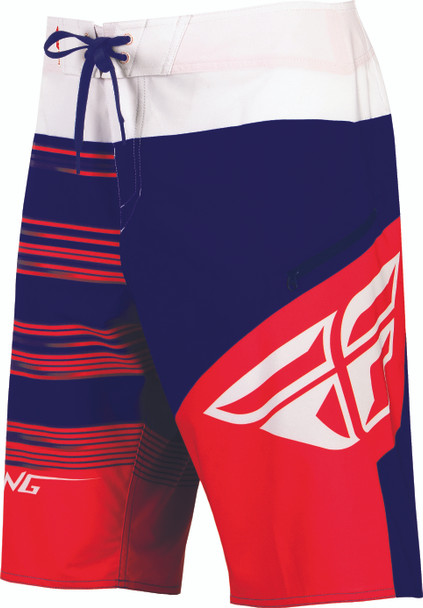 Fly Racing Influx Boardshorts Red/Blue/White Sz 40 353-19240