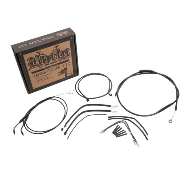 Burly Brand Cable and Brake Line Kits Black 8 in. L B30-1130