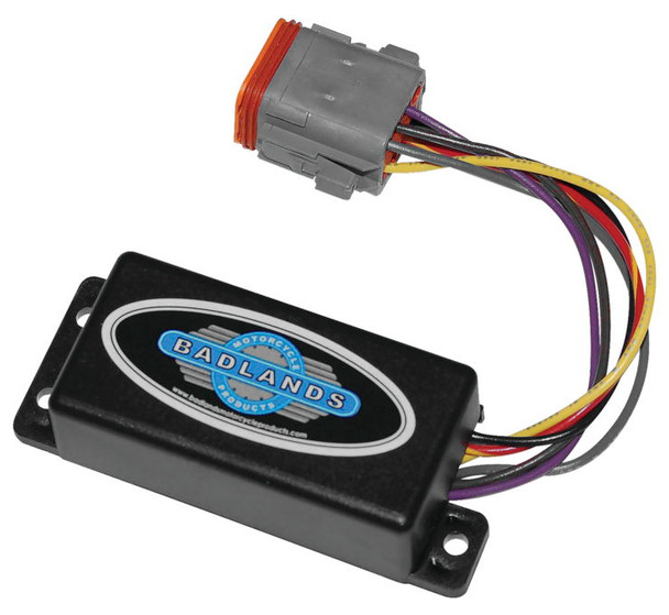 Badlands Automatic Turn Signal Cancelling Module: Plug-In Style 2-7/8 in. L x 1-3/8 in. W x 7/8 in. D ATS-03-B-F