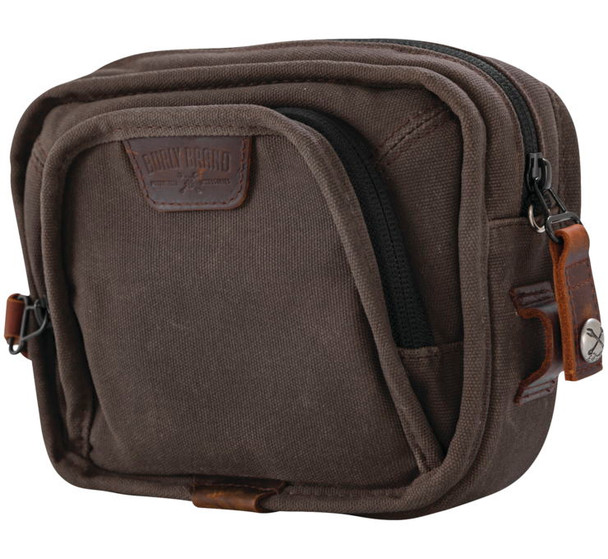 Burly Brand Voyager Handlebar Bag Dark Oak B15-1012D