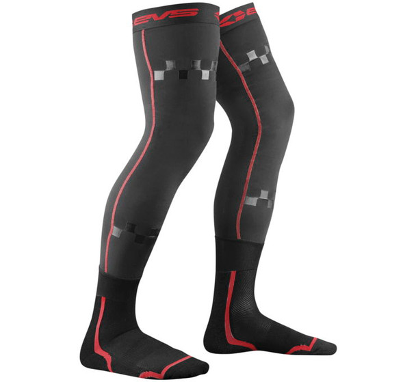 EVS Youth Fusion Sock Combo Black/Red One Size FSN-R/BK-Y