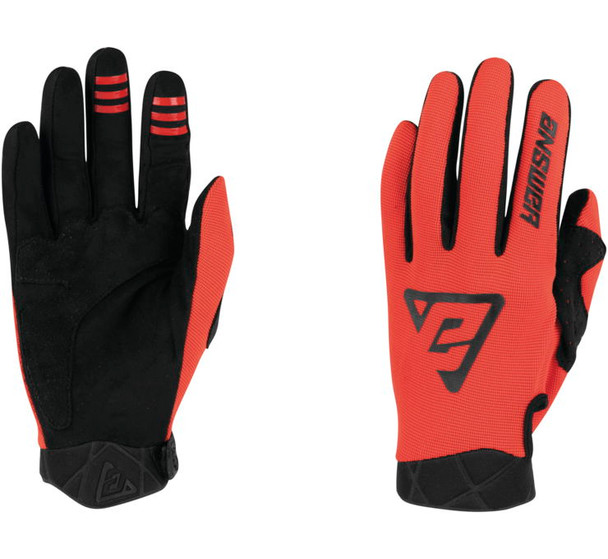 Answer Racing Youth Peak Glove Red/Black Youth L 446597
