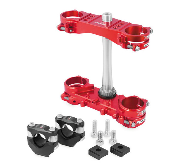 XTRIG Rocs Tech Triple Clamps Red 501330101101