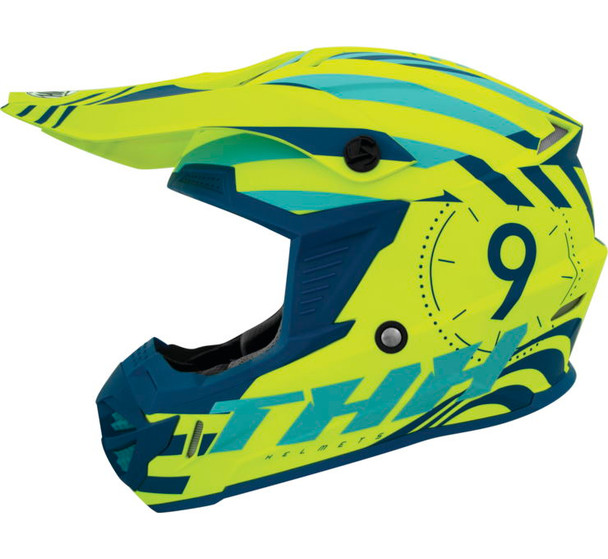THH T730X Twister Neon Yellow/Blue Youth Small  647999