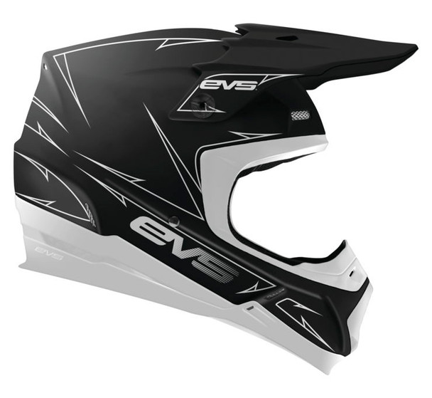 EVS T5 Pinner Helmet Matte Black/White XS H16T5P-MBKW-XS