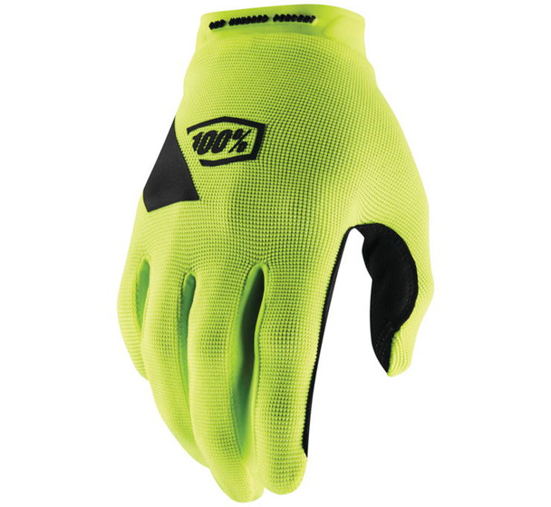 100% Men's Ridecamp Glove Flo Yellow M 10011-00011