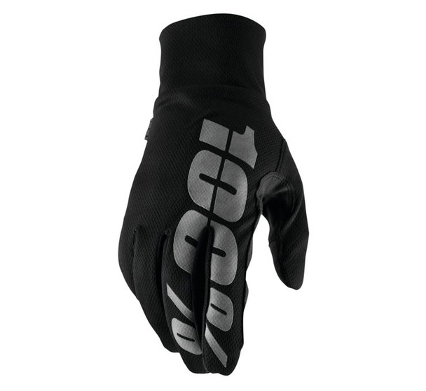 100% Men's Hydromatic Waterproof Glove Black 2XL 10017-00004