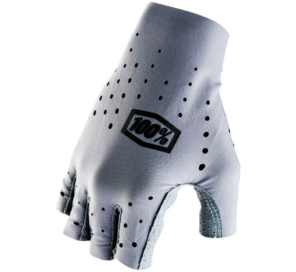 100% Women's Sling Bike Short Finger Gloves Grey XL 10022-00009