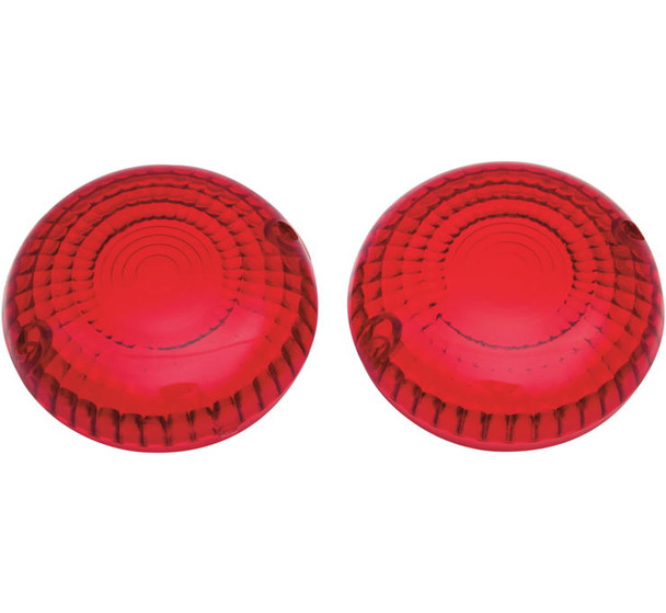 Kuryakyn Clear and Red Replacement Turn Signal Lenses Red Lenses (pr) Fits: Yamaha: All V-Star 650 1100 & all Road Star (except Warrior) all 99-11 Royal Star Models 2267
