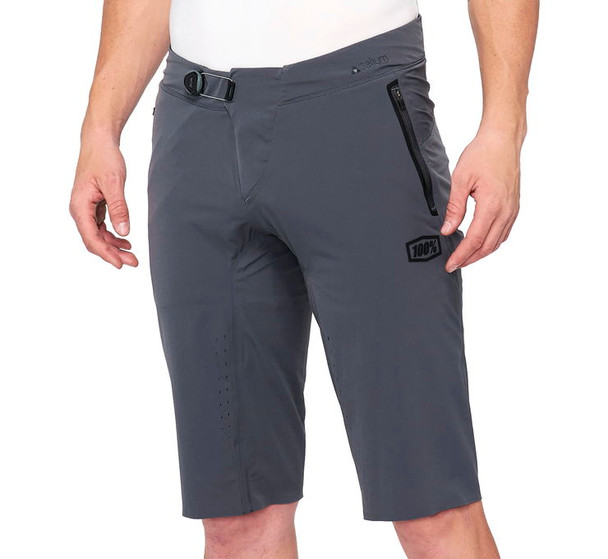 100% Men's Celium Shorts Charcoal 38 40012-00012