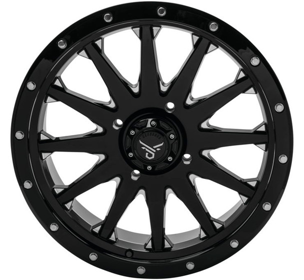 QuadBoss Wagon Wheels 18x7 4/137 4+3 Black/Milled RT-GW106187137BMIA