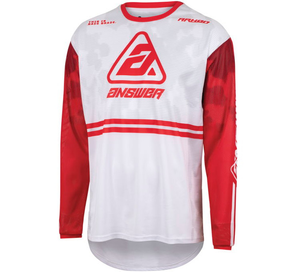Answer Racing Youth A23 Arkon Trials Jersey Red/White Youth S 447560
