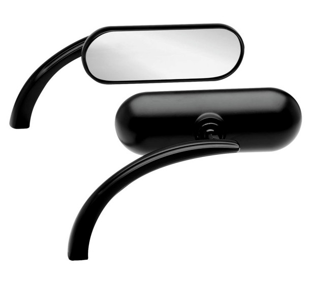 Arlen Ness Micro Mirrors Black 4-1/2" W x 1-1/2" H 13-413