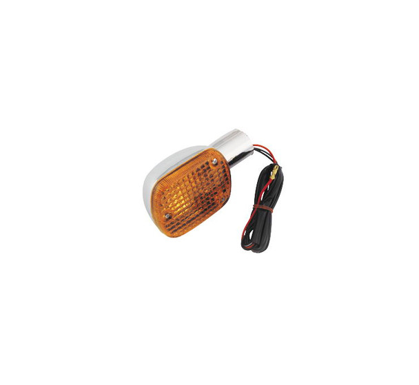 BikeMaster Turn Signals and Lenses Chrome/Orange 25-1075