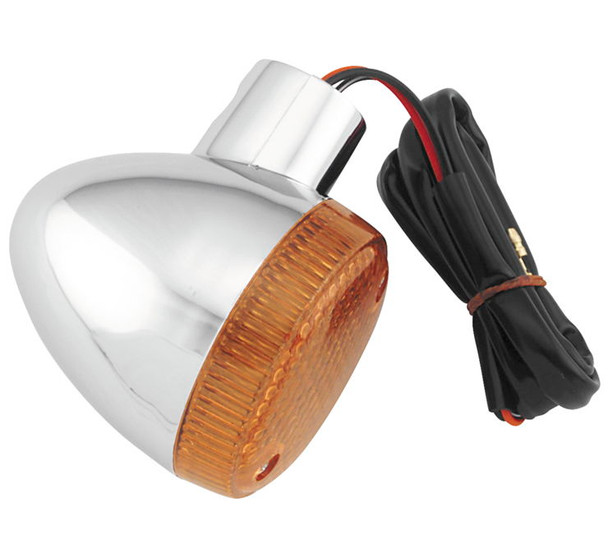 BikeMaster Turn Signals and Lenses Chrome/Orange 25-1061