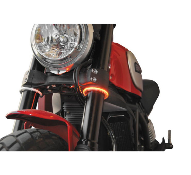 New Rage Cycles Rage 360 LED Turn Signals Clear 41mm RAGE-360-41