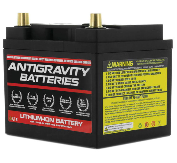 Antigravity Batteries RE-START Lithium-Ion Batteries Black AG-26-20-RS