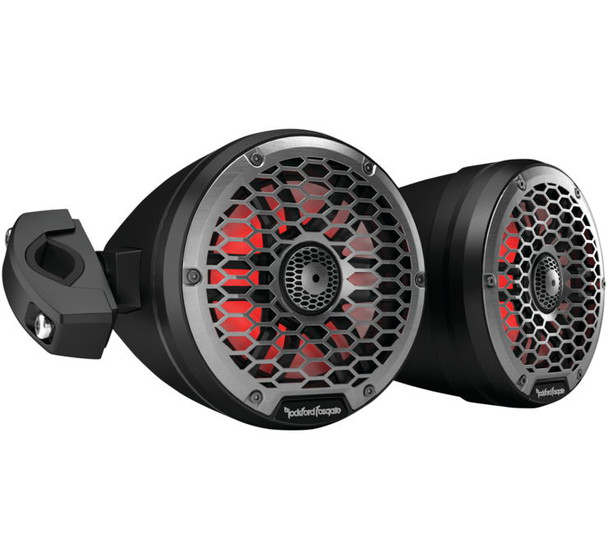 Rockford Fosgate Element Ready 6.5" Moto Can Speakers Black 6.5" M2WL-65MB