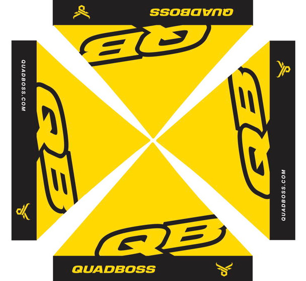 QuadBoss Canopy with Frame Yellow/Black 10x10 155351