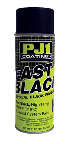 Pjh Pj1 Spray Flat Black Hi-Temp Paint - 1500F Net Wt. 11 Oz 16-Hit