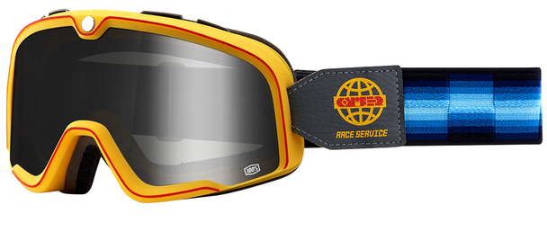 100% Barstow Goggles - Race Service - Silver Mirror 5000225201
