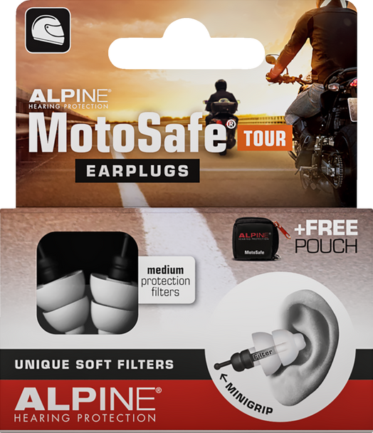 Alpine Hearing Protection Motosafe Tour Earplugs 11123110