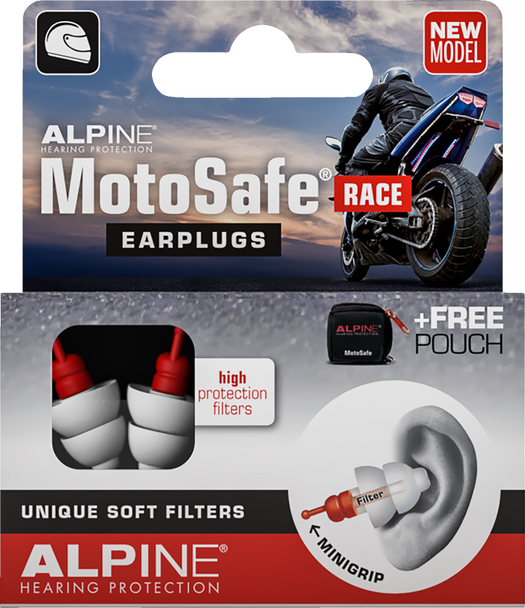Alpine Hearing Protection Motosafe« Race Earplugs 11123111