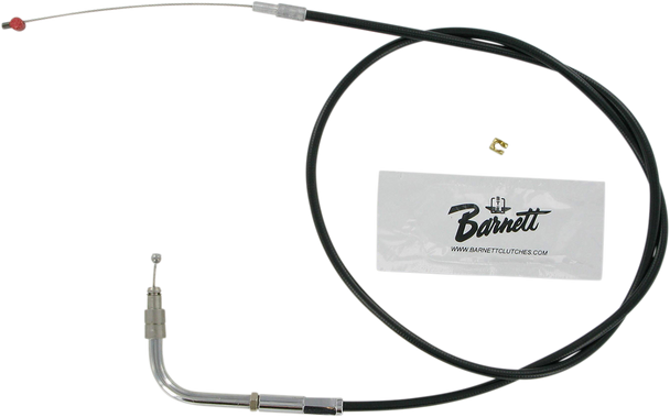 Barnett Black Vinyl Throttle Idle Cable 1013030017