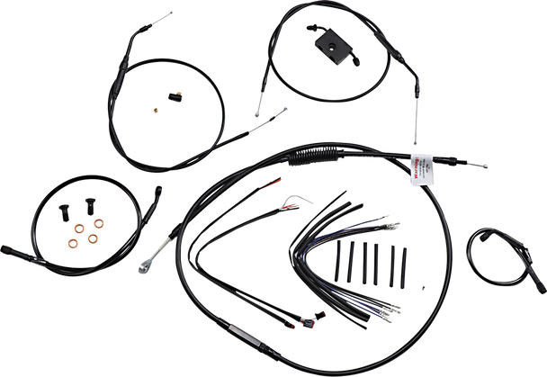 Burly Brand Extended Handlebar Cable And Brake Line Kit For Sportsters With Abs B301230