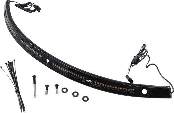 Custom Dynamics Genesis« 4 Dynamic Led Batwing Windshield Trim Cdwt214B