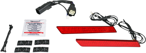 Custom Dynamics Dual Color Led Saddlebag Latch Lightzö Cdlatchdcr