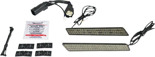 Custom Dynamics Dual Color Led Saddlebag Latch Lightzö Cdlatchdcs