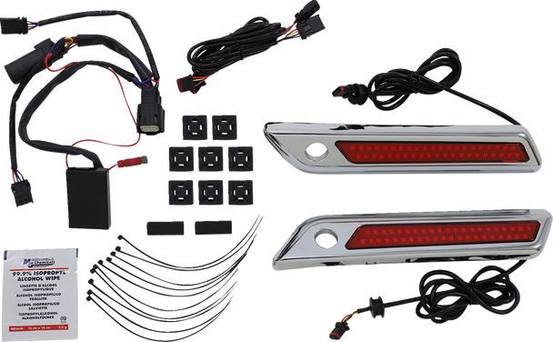 Custom Dynamics Saddlebag Latch Dual Color Accent Lights Cdsbldcrc