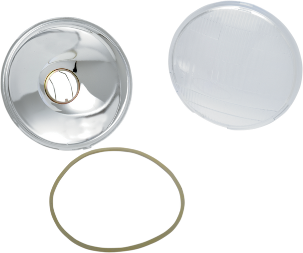 DRAG SPECIALTIES Custom 6-1 2" Headlight Assembly Lens 2001-0055