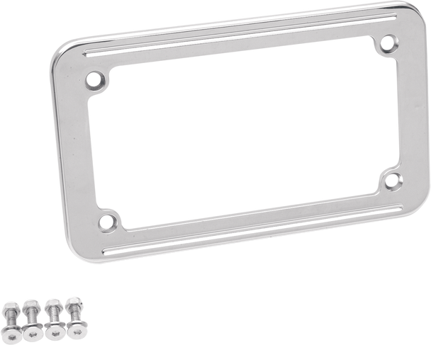 DRAG SPECIALTIES Chrome License Plate Frame 2030-0214
