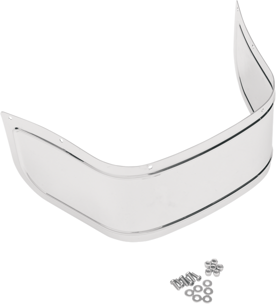 DRAG SPECIALTIES Chrome Plated Steel Front Fender Skirt Smooth 1405-0117