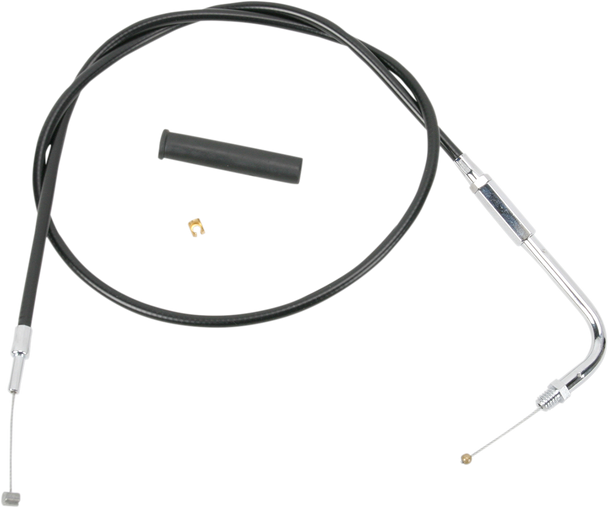 DRAG SPECIALTIES Black Vinyl Throttle Idle Cable 0650-0352